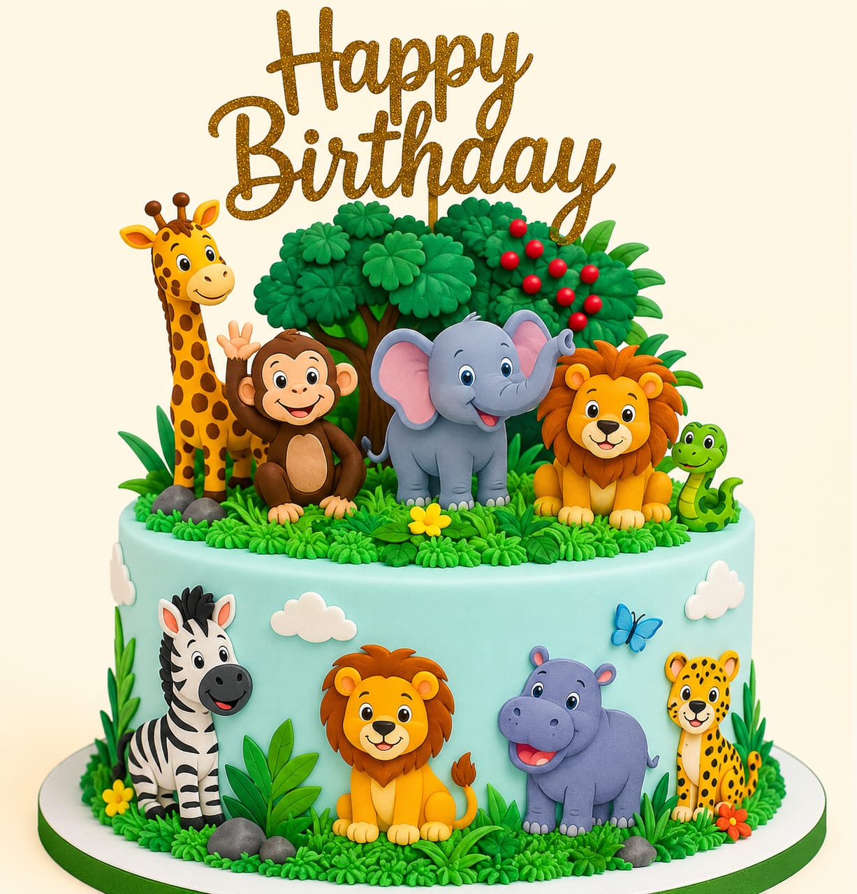 Jungle Theme Cake