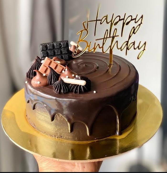 Chocolate Drip Birthday Cake
