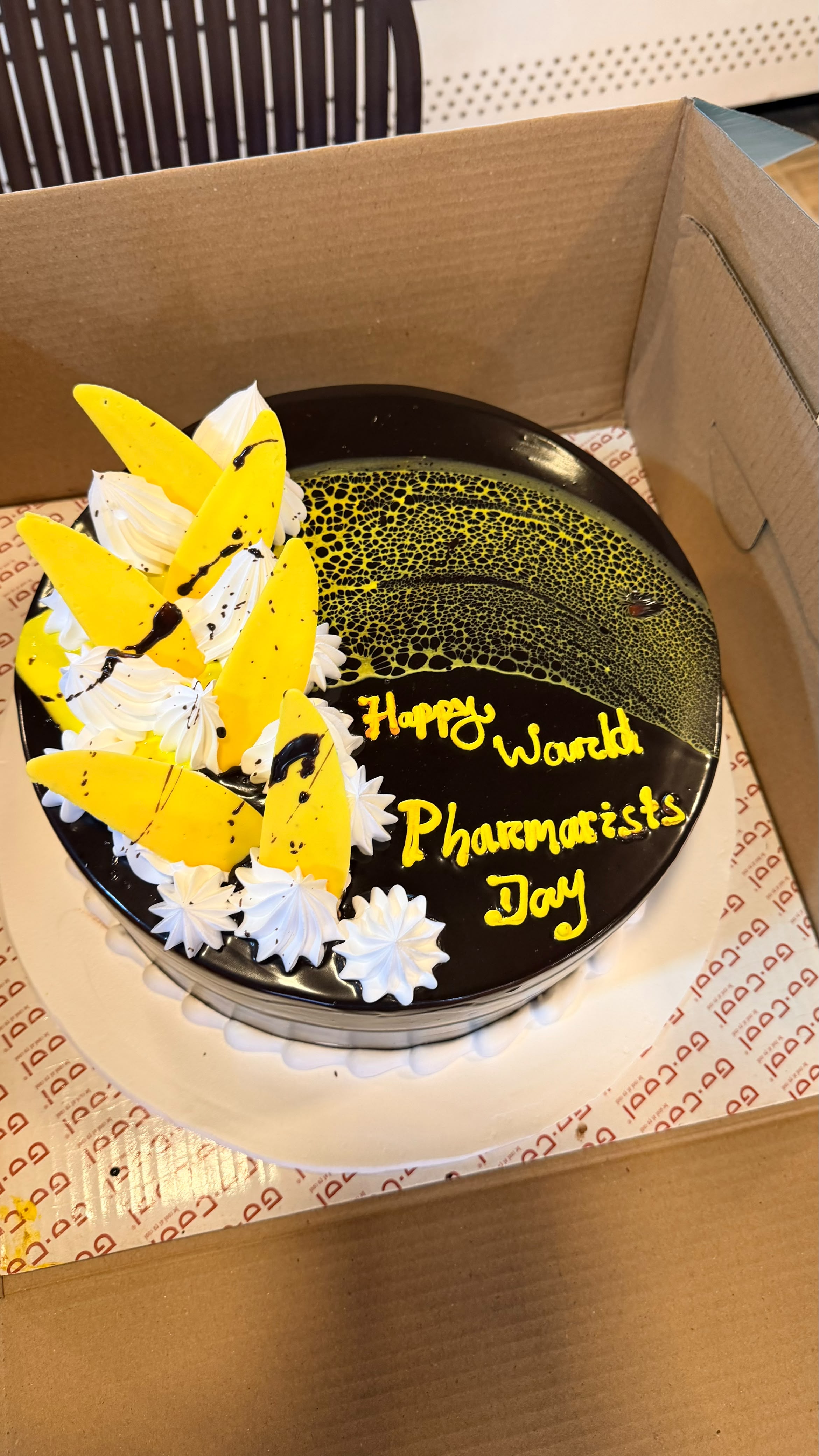 Golden Chocolate Celebration Cake