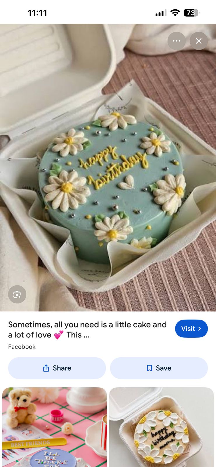 Daisy Garden Birthday Cake