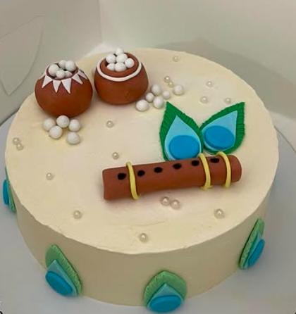 Krishna Flute & Matki Cake