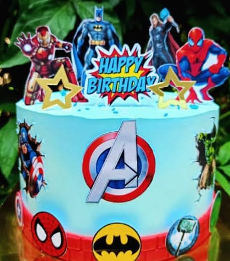 Superhero Avengers Birthday Cake