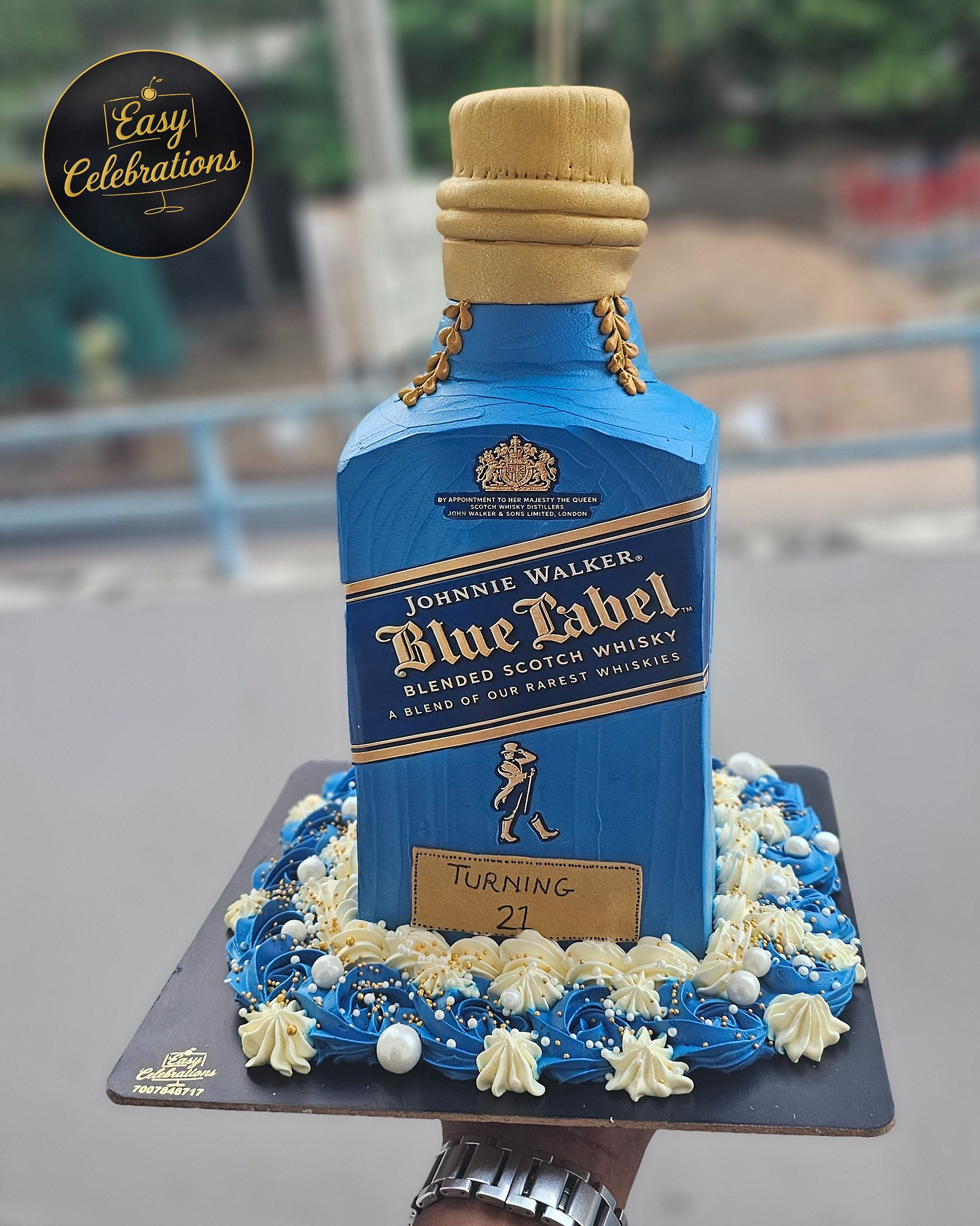 Alcohol Bottle Theme cake