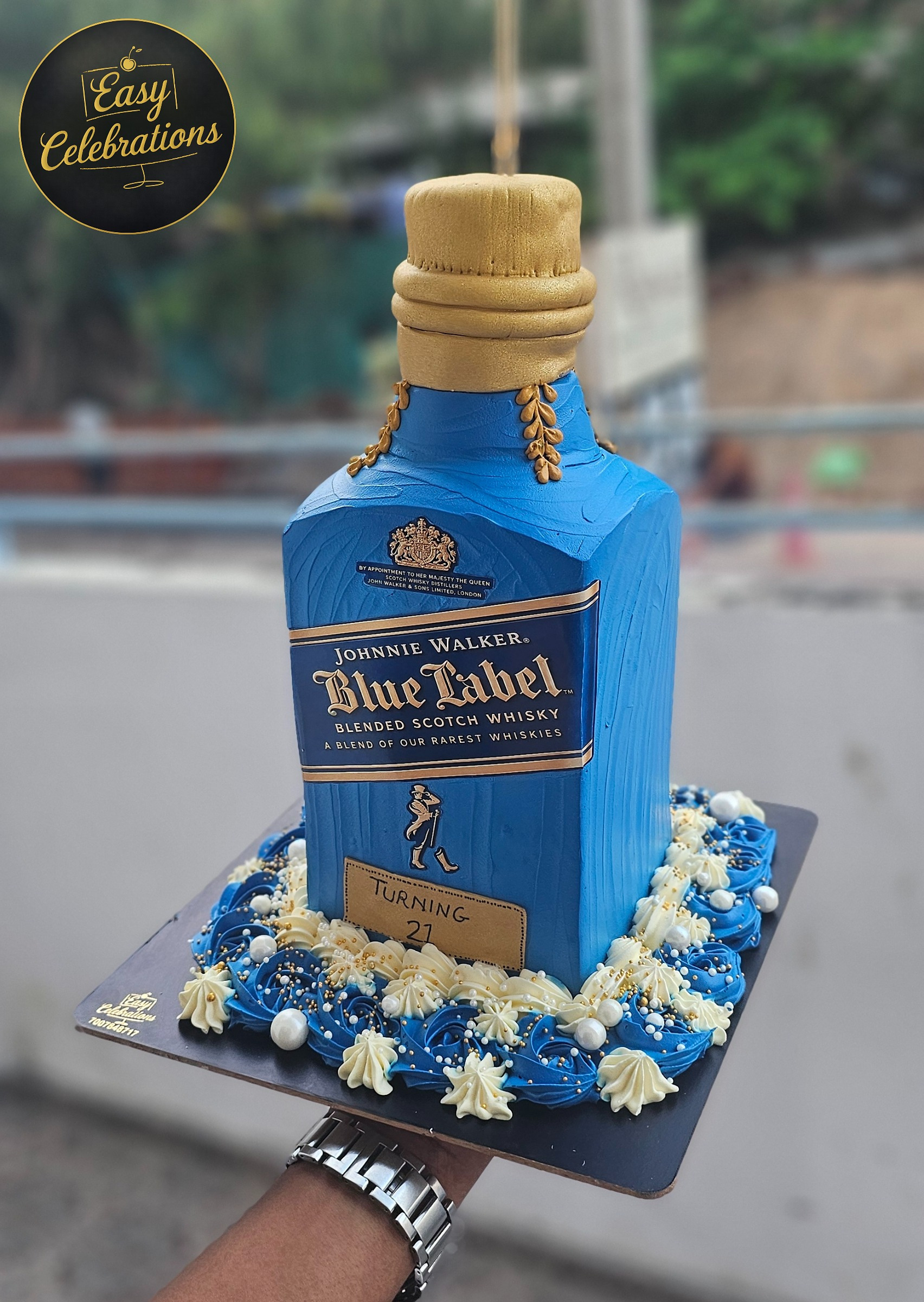 Alcohol Bottle Theme cake