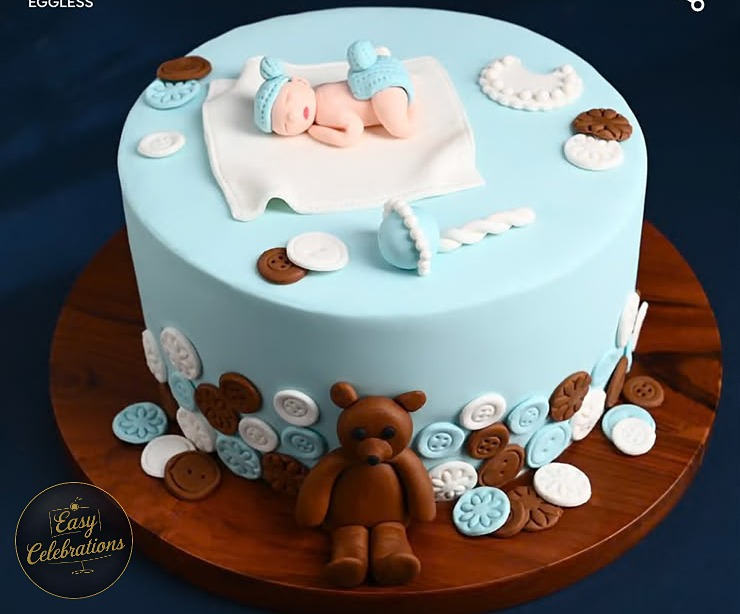 Baby Shower Teddy Bear Cake