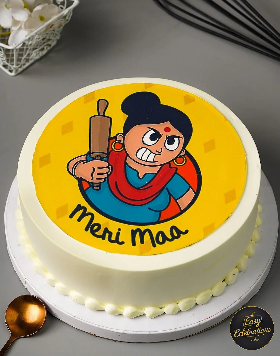 Cartoon “Meri Maa” Cake
