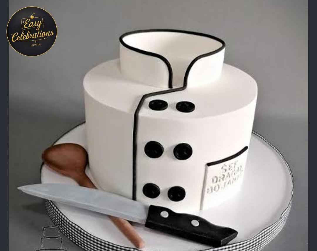Chef-Themed Custom Cake