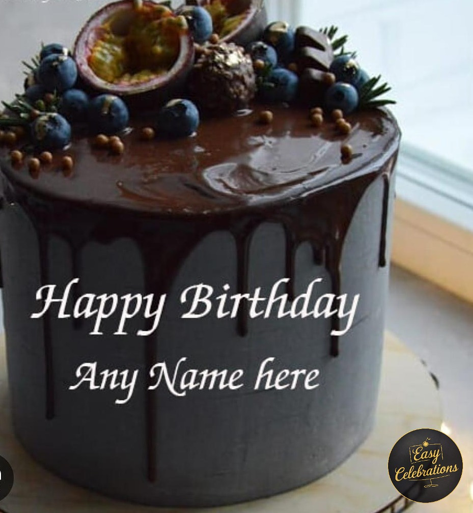 Chocolate Blueberry  Fruit Cake
