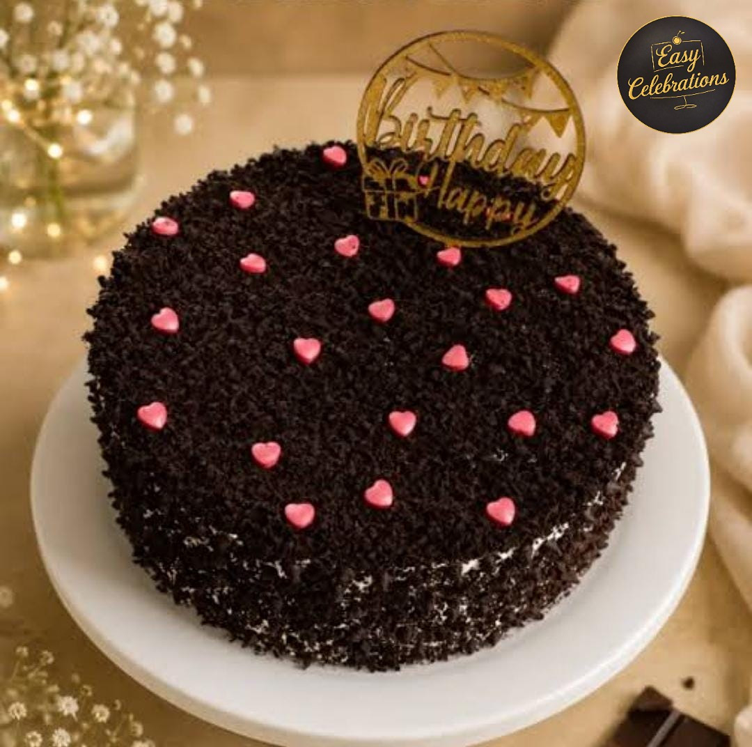 Chocolate Sprinkle Heart Cake