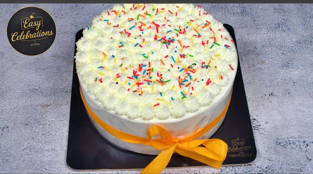 Classic Vanilla Sprinkle Cake