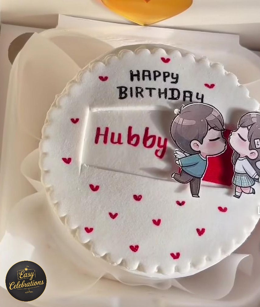 Cute Couple Birthday Cake