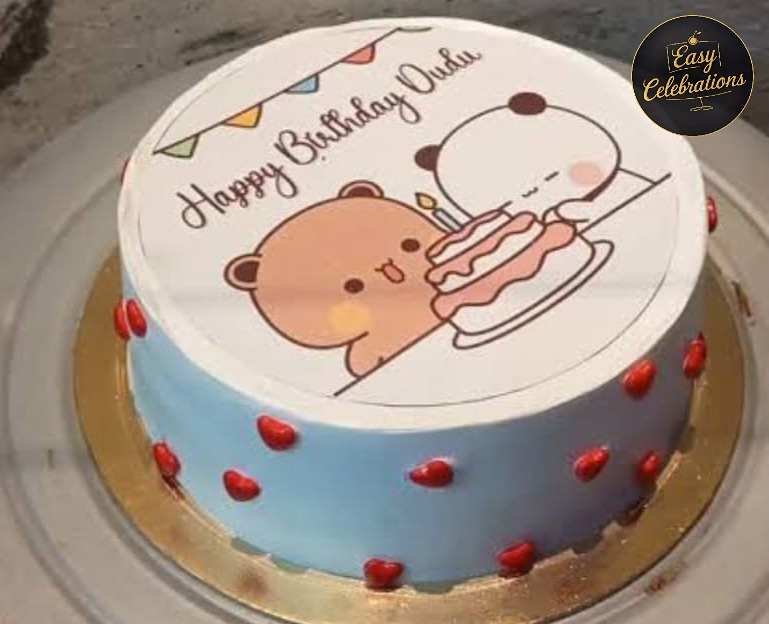 Cute Teddy Birthday Cake