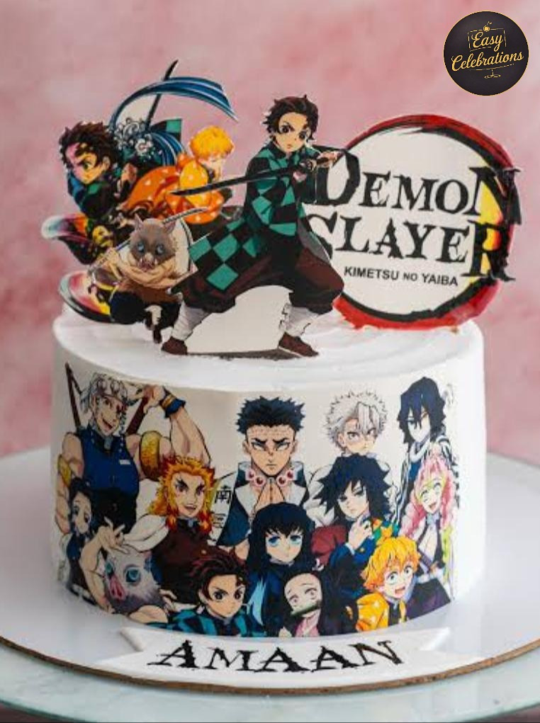 Demon Slayer Theme Cake