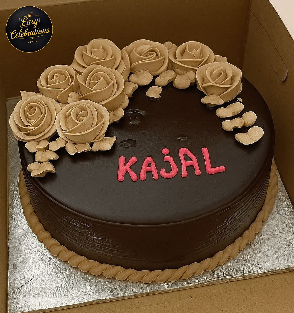 Elegant Chocolate Rose Cake