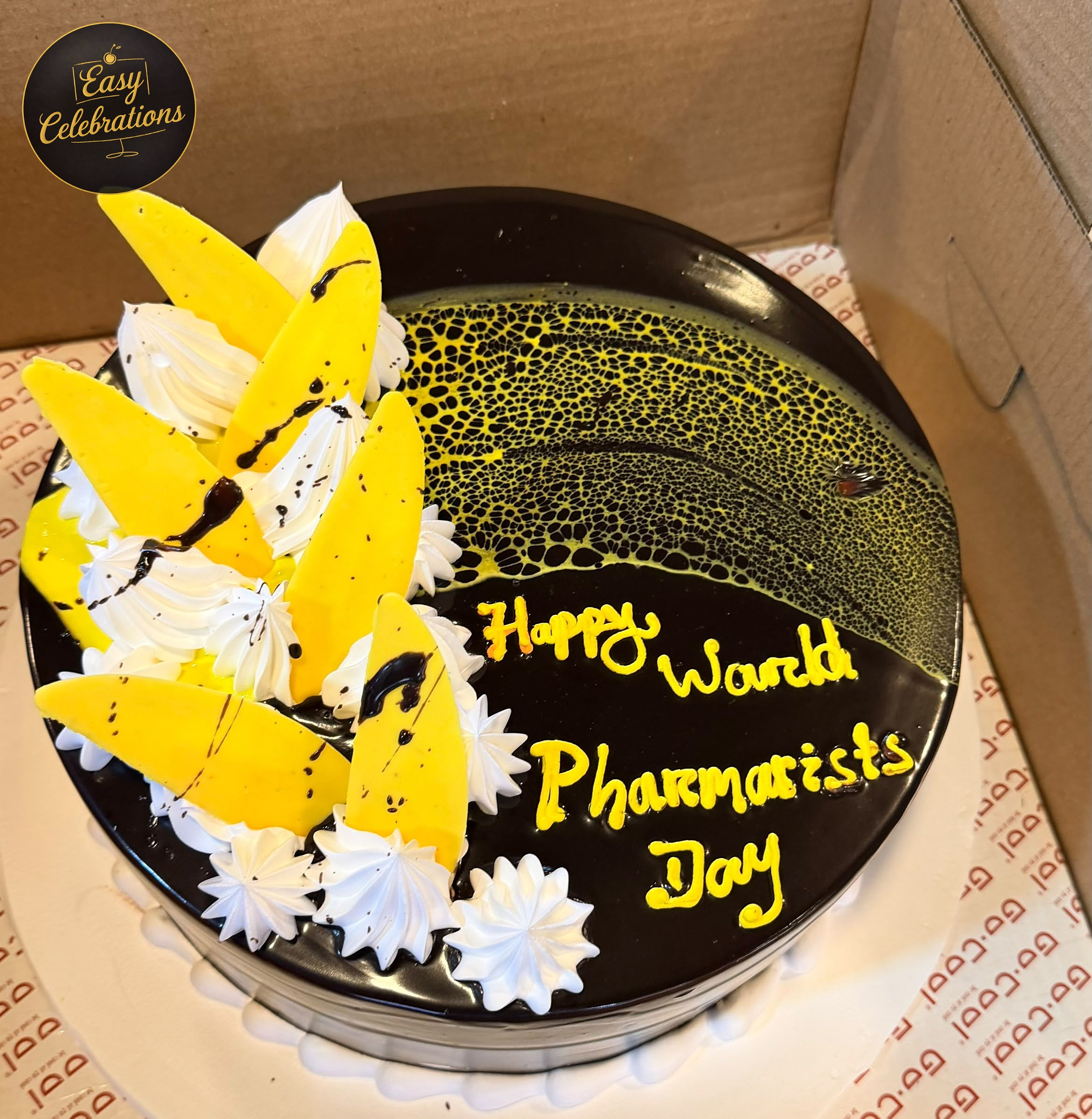 Golden Chocolate Celebration Cake