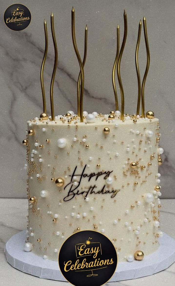 Golden Pearl Luxe Cake