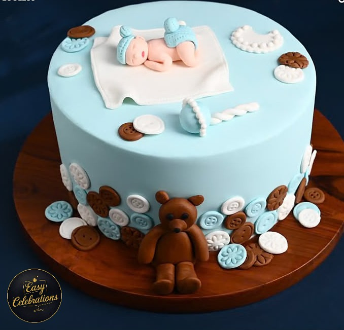 Joyful Arrival Baby Shower Cake