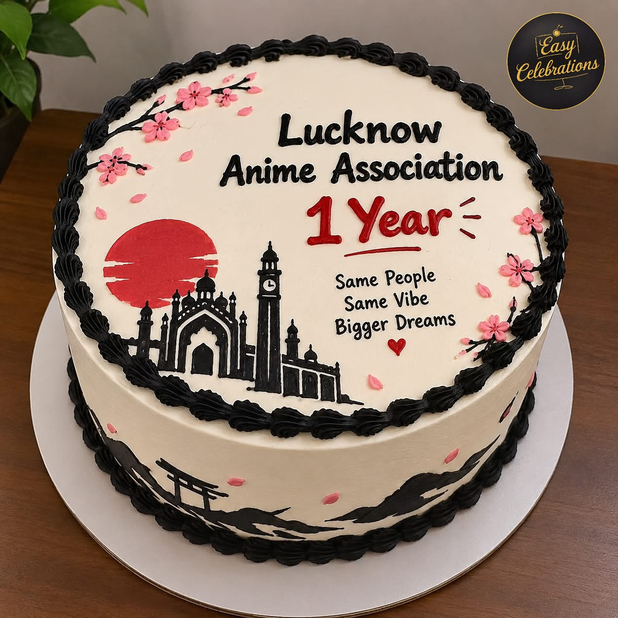 Lucknow Anime Association Anniversary Cake