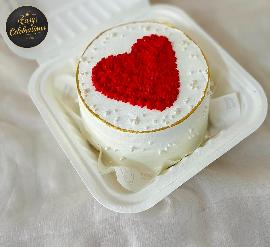 Red Heart Love Bento Cake