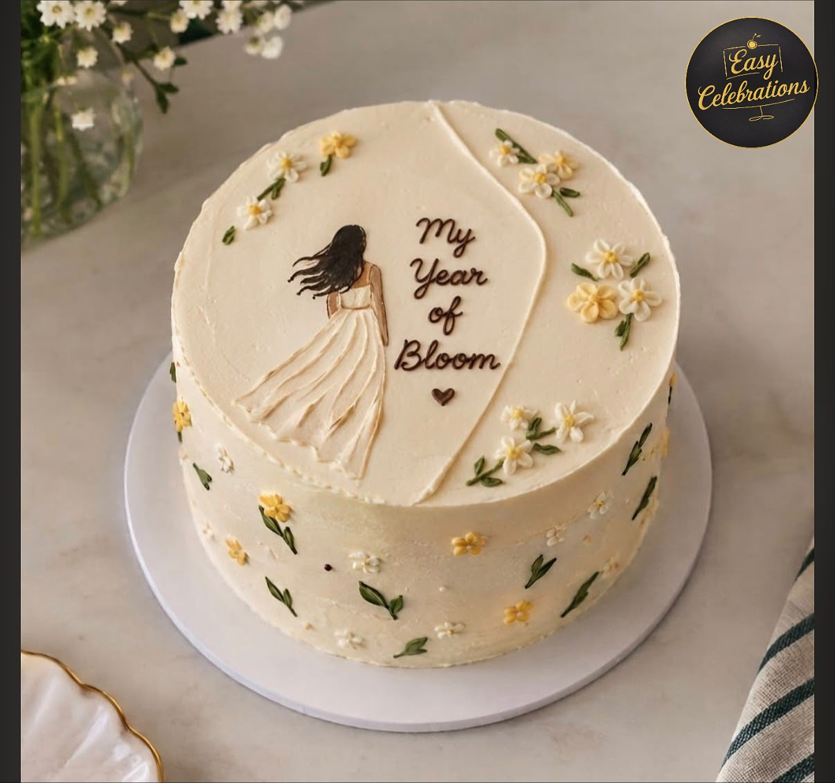 My Year of Bloom Floral Cake 🌼