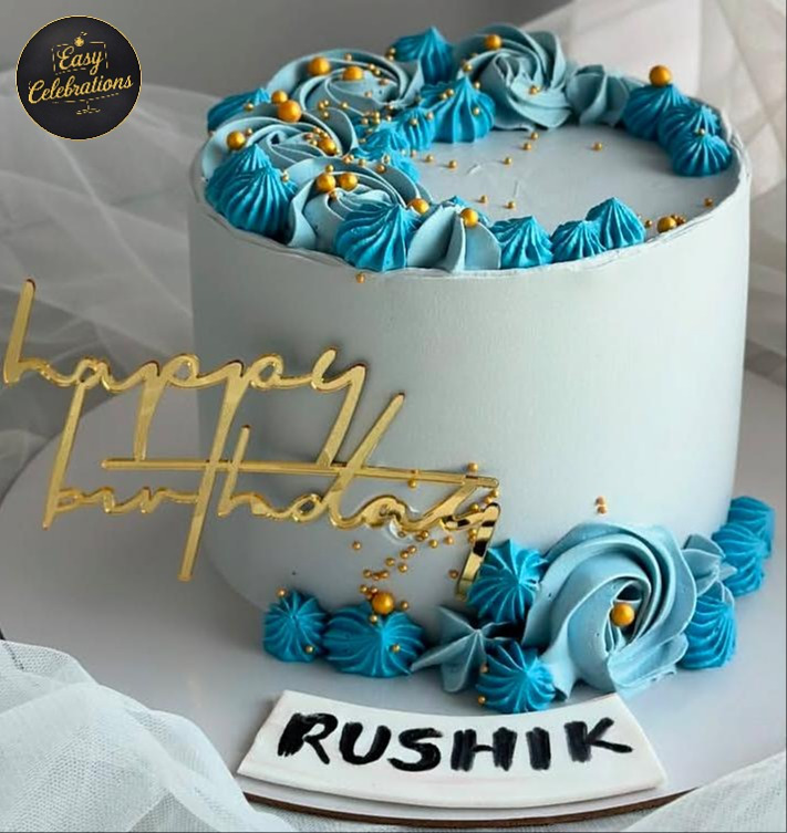 Ocean Blush Rosette Cake