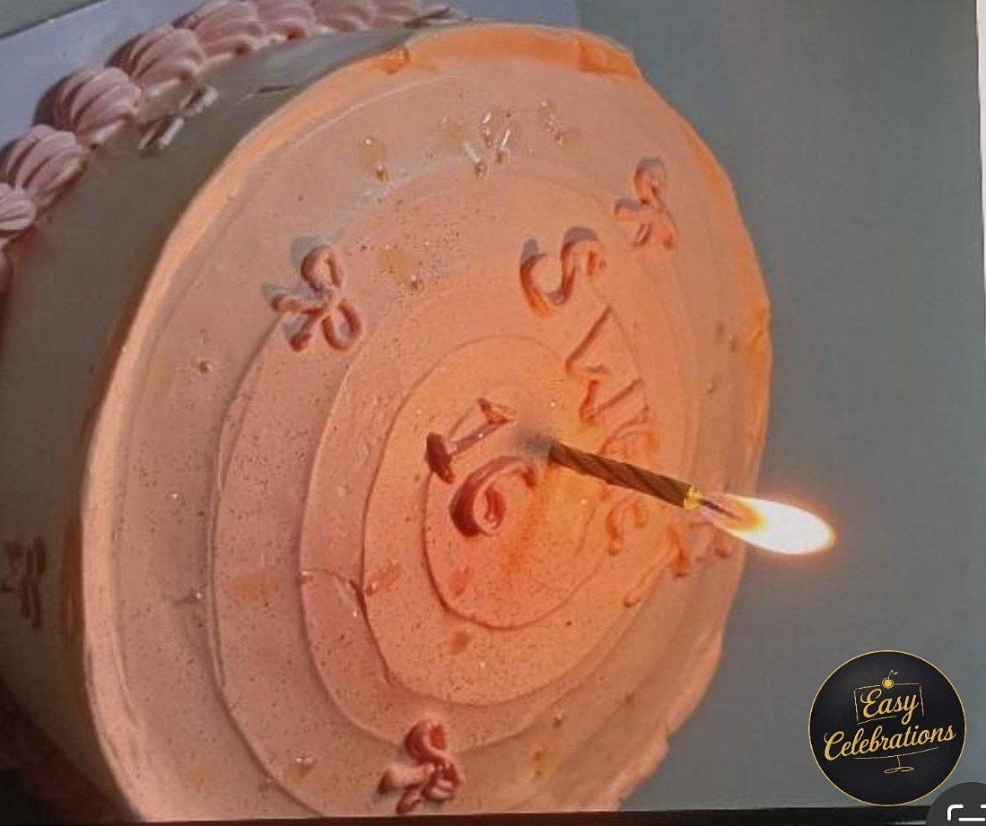 Peachy Birthday  Cake