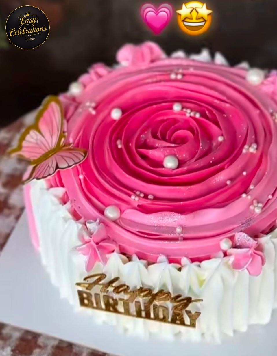 Pink Rose Beauty Cake