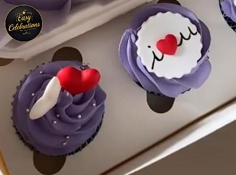 Purple Love Cupcakes