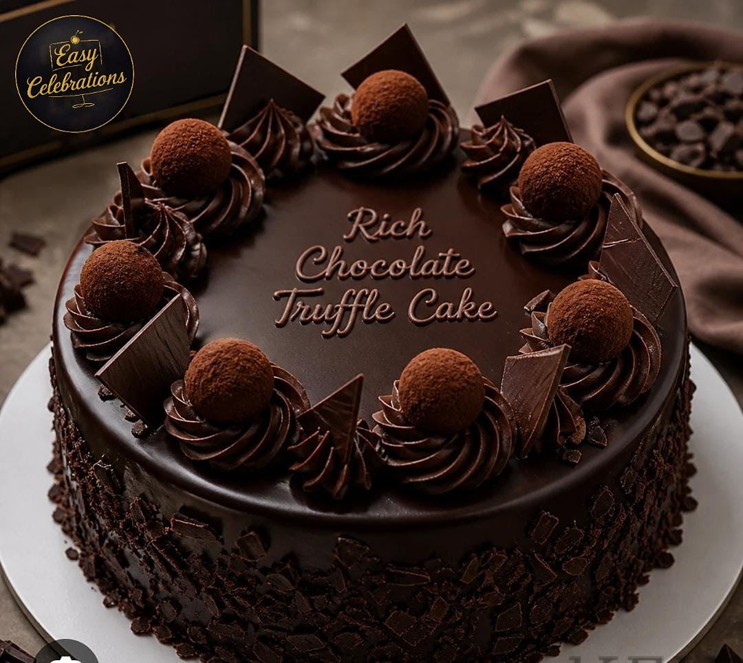 Rich Chocolate Truffle Cake