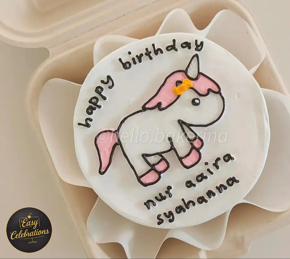 Unicorn Birthday Bento Cake